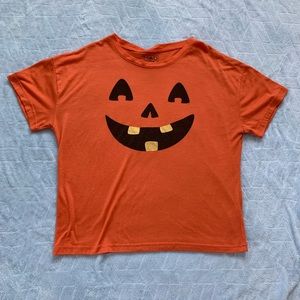 Halloween orange pumpkin t-shirt